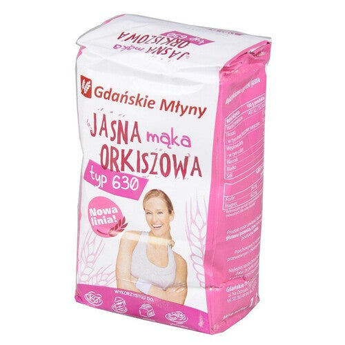 Mąka jasna orkiszowa typ 630 Gdańskie Młyny 1 kg