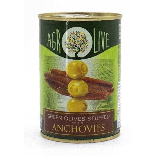 Oliwki zielone nadziewane anchovis AGROLIVE 90 g