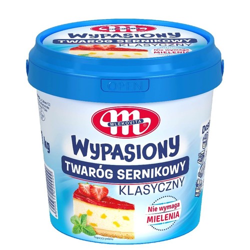 Wypasiony twaróg sernikowy klasyczny Mlekovita 1 kg