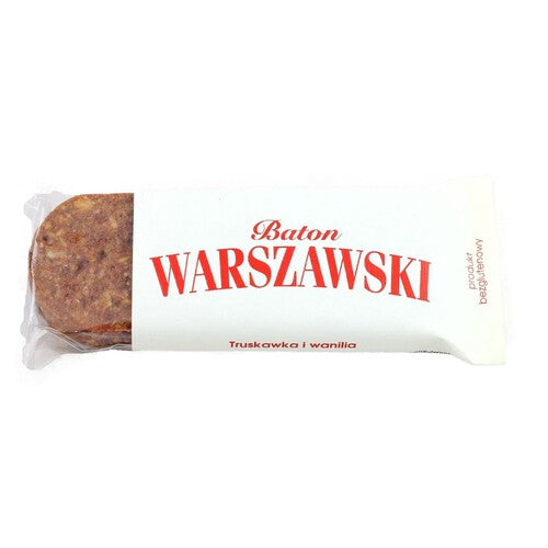 Baton bezglutenowy truskawka i wanilia Baton Warszawski 50 g