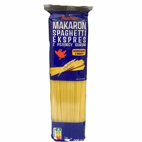 Makaron spaghetti ekspres z pszenicy durum Auchan 500 g