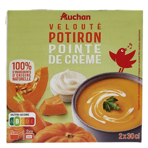 Zupa krem z dyni Auchan 2 x 300 ml
