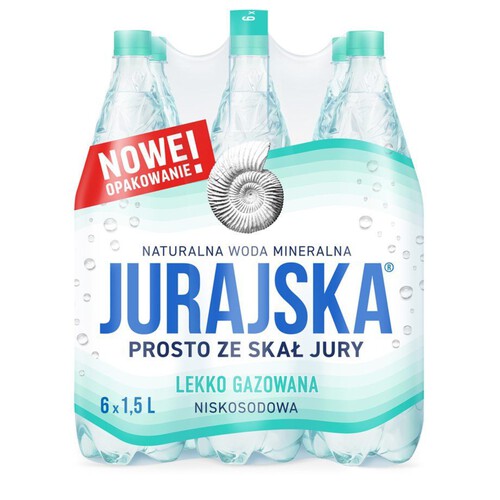 Woda mineralna lekko gazowana Jurajska 6 x 1,5 l