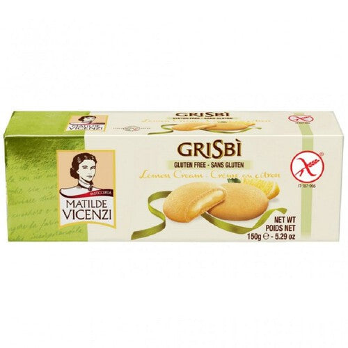 Ciasteczka waniliowe z kremem cytrynowym bez glutenu Vicenzi  150 g