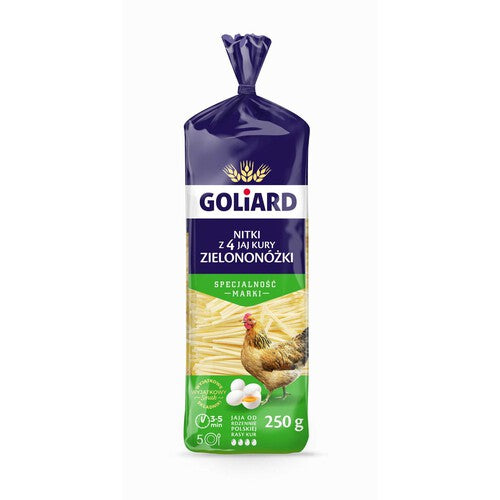 Makaron nitki z 4 jaj kury zielononóżki Goliard 250 g