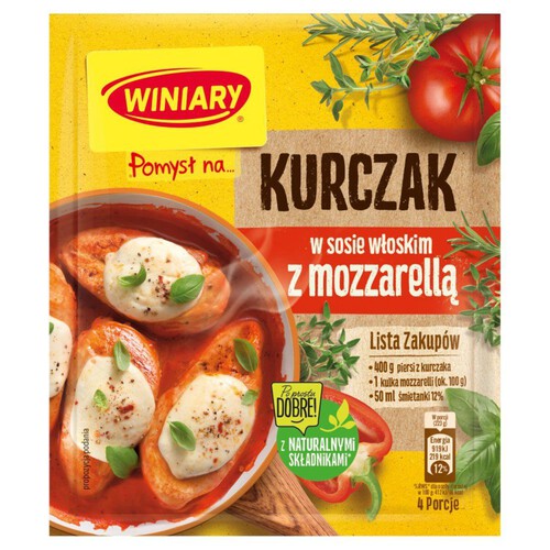 Pomysł na…kurczaka z mozzarellą Winiary 35 g