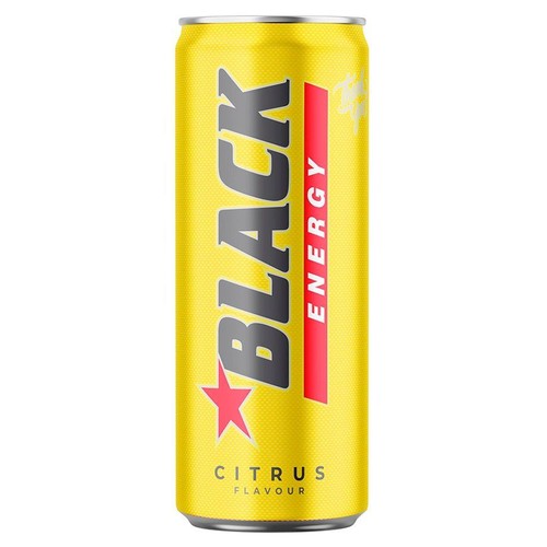 Napój energetyzujący o smaku cytrusowym  Black 250 ml