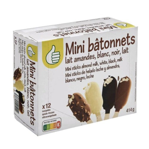 Lody na patyku mini Auchan 12 sztuk