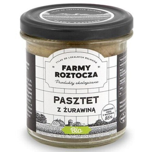 BIO Pasztet z żurawiną Farmy Roztocza 180 g