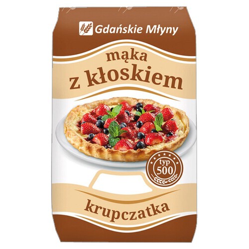 Mąka z kłoskiem krupczatka typ 500   Gdańskie Młyny 1 kg