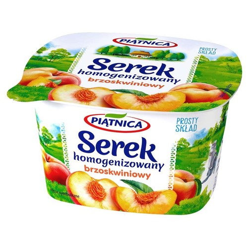 Serek homogenizowany brzoskwiniowy   Piątnica 150 g