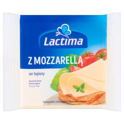 Ser topiony z mozzarellą plastry Lactima 130 g