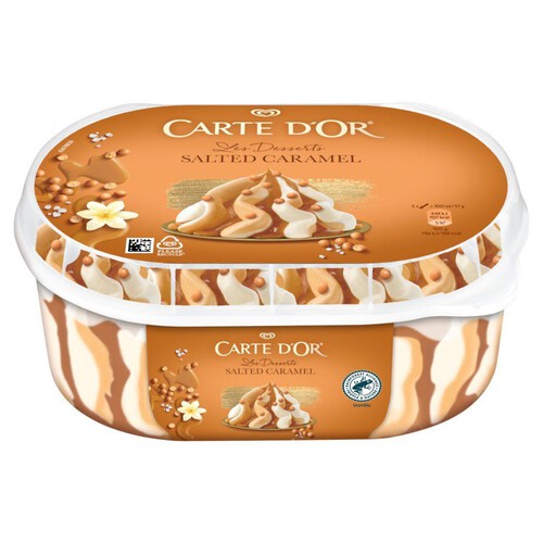 Les Desserts Lody o smaku słonego karmelu CARTE D'OR 825 ml