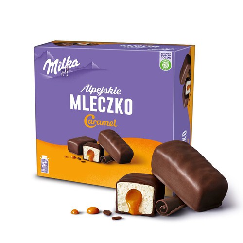 Alpejskie Mleczko Caramel Milka 350 g