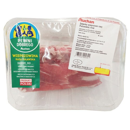 Żeberka wieprzowe rasy Puławskiej MAP Pewni Dobrego na wagę ok. 800 g