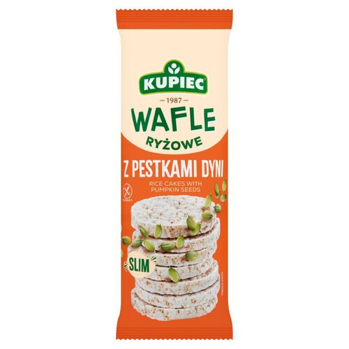 Wafle ryżowe z pestkami dyni bezglutenowe Kupiec 90 g