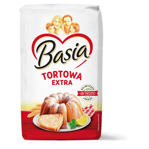 Mąka tortowa extra typ 405 Basia 1 kg