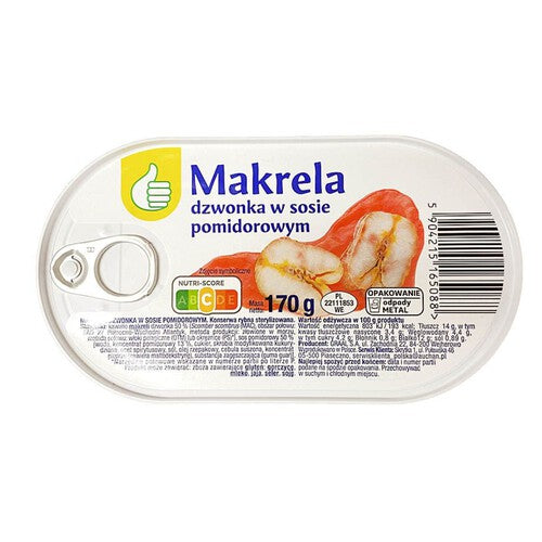 Makrela dzwonka w sosie pomidorowym  Auchan 170 g