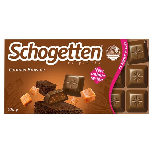 Czekolada mleczna z nadzieniem brownie Schogetten 100 g