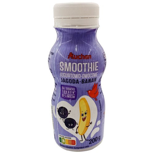 Smoothie jagoda - banan   Auchan 200 g