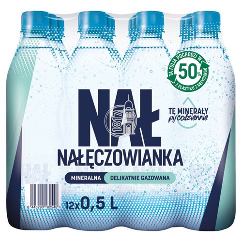 Woda delikatnie gazowana Nałęczowianka 12 x 500 ml