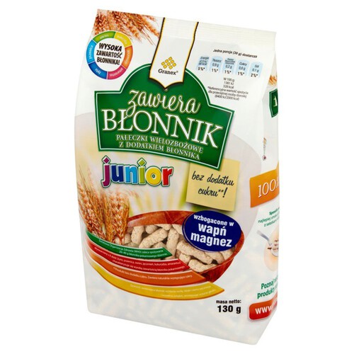 Pałeczki wielozbożowe z dodatkiem błonnika Granex 130 g