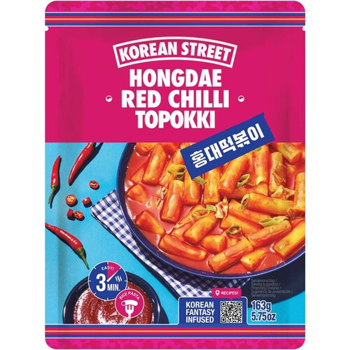 Topokki makaron z sosem słodko - pikantnym Korean Street 163 g