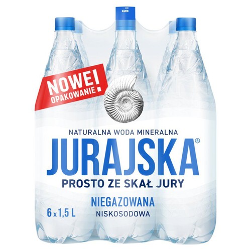 Woda mineralna niegazowana Jurajska 6 x 1,5 l