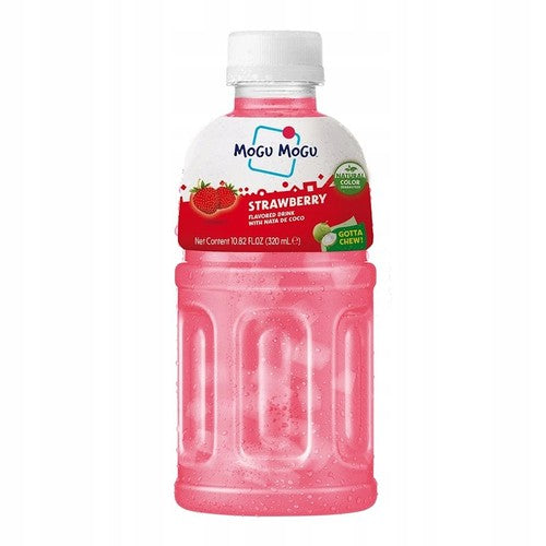 Napój niegazowany o smaku truskawkowym z galaretką kokosową Mogu Mogu 320 ml
