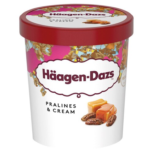 Lody waniliowe z sosem karmelowym i orzechami pekan  Häagen-Dazs 460 ml