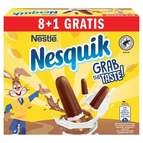 Lody kakaowo waniliowe Nesquik 9 x 43 ml