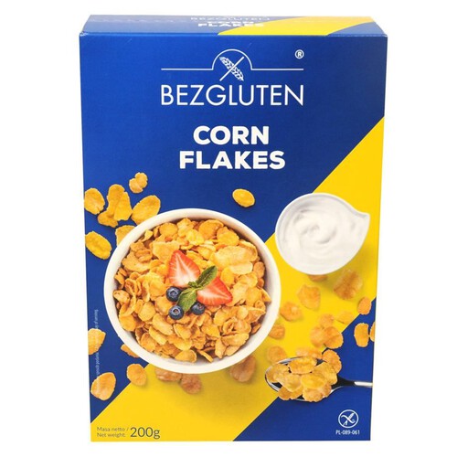 Corn flakes  płatki kukurydziane bezglutenowe Bezgluten 200 g