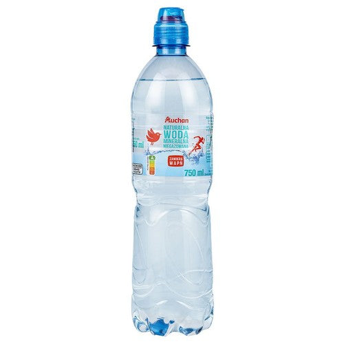 Woda mineralna niegazowana  Auchan 750 ml