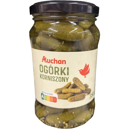 Ogórki korniszony Auchan 350 g