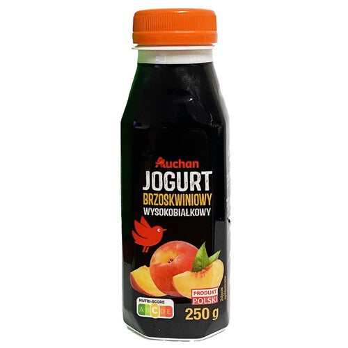 Jogurt brzoskwiniowy wysokobiałkowy Auchan 250 g