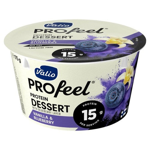 Serek proteinowy o smaku jagody i wanilii   PROfeel 175 g