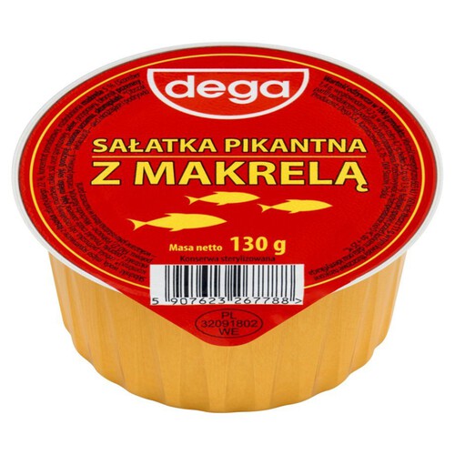 Sałatka pikantna z makrelą Dega 130 g