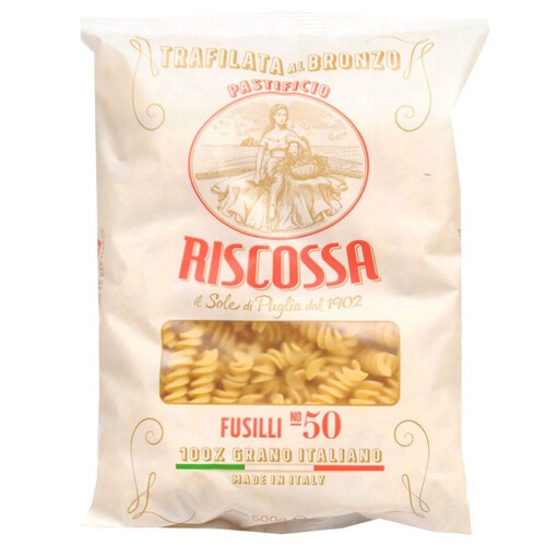 Makaron z semoliny z pszenicy durum "Fusilli" Riscossa 500 g