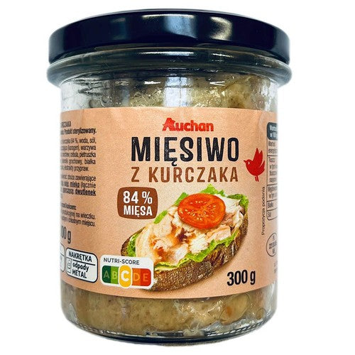 Mięsiwo z kurczaka 84% mięsa Auchan 300 g