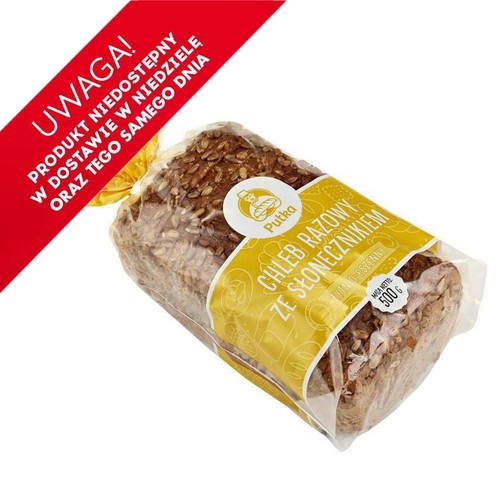 Chleb razowy ze słonecznikiem krojony (685666) Putka 500 g