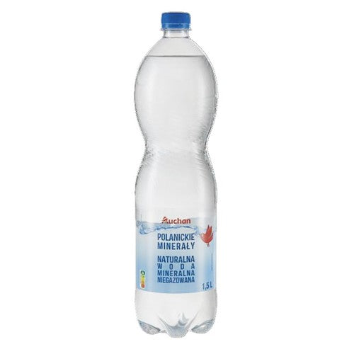 Woda mineralna niegazowana  Auchan 1,5 l