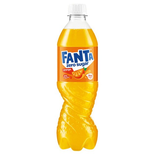 Zero Napój gazowany o smaku pomarańczowym Fanta 500 ml