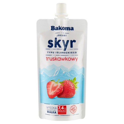 Jogurt Skyr o smaku truskawkowym Bakoma 120 g