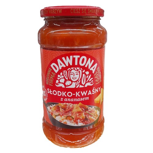 Sos słodko-kwaśny z ananasem  Dawtona 520 g