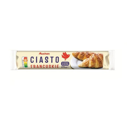 Ciasto francuskie na papierze do pieczenia Auchan 275 g