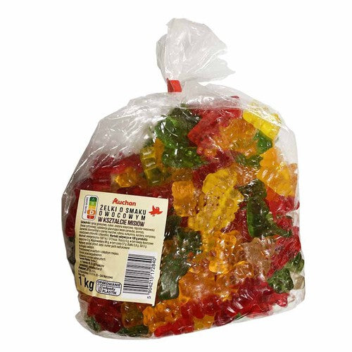 Żelki misie o smaku owocowym  Auchan 1 kg