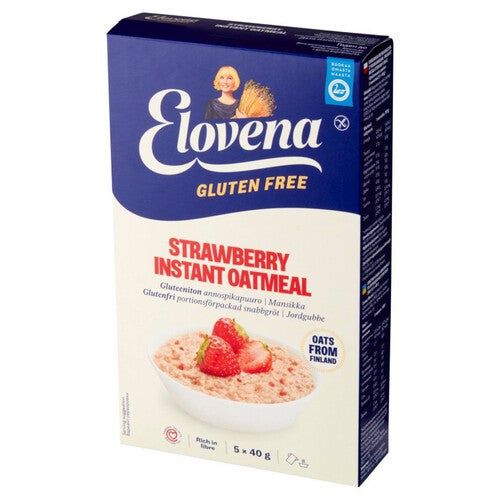 Owsianka błyskawiczna z truskawkami bez glutenu Elovena 5 x 40 g