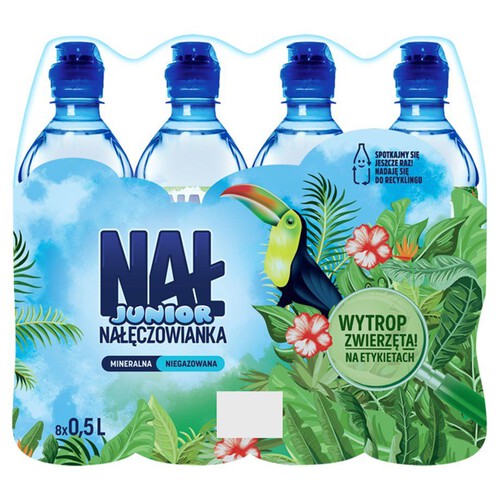 Woda mineralna niegazowana junior Nałęczowianka 8 x 500 ml