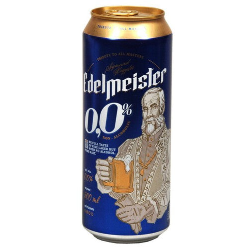 Piwo jasne bezalkoholowe alk.0.0% obj. Edelmeister 500 ml