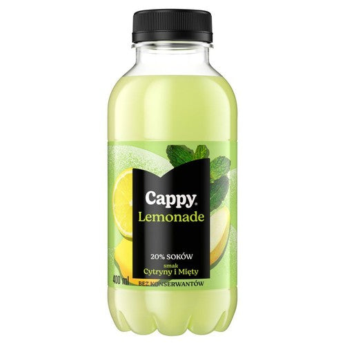 Napój niegazowany Lemonade o smaku cytrynowo-miętowym Cappy 400 ml